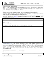 Document preview: OPM Form 1304 Pmf Success Story Submission Form