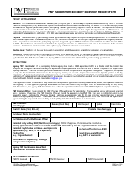 Document preview: OPM Form 1305 Pmf Appointment Eligibility Extension Request Form