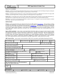 Document preview: OPM Form 1306 Pmf Appointment Intake Form