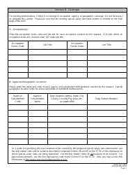 OPM Form 1397 Special Salary Rate Request Form, Page 5