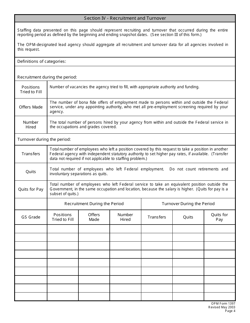 OPM Form 1397 Special Salary Rate Request Form, Page 7