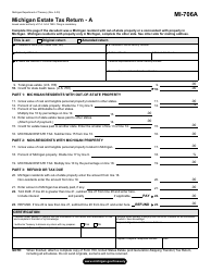 Form MI-706 Michigan Estate Tax Return - Michigan, Page 2