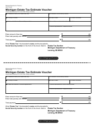 Form MI-706 Michigan Estate Tax Return - Michigan, Page 3
