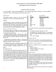 Form MI-706 Michigan Estate Tax Return - Michigan, Page 5