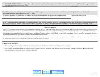 OPM Form 1562 Application for Return of Excess Retirement Deductions, Page 2