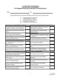 OPM Form 1675 Individual and Supervisory Assessments, Delegated Examining Training, Page 2