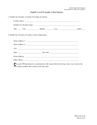 OPM Form 1840 Multi-State Plan Program External Review Intake Form, Page 6
