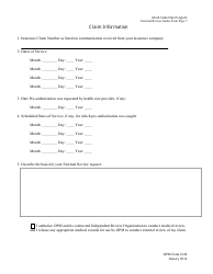 OPM Form 1840 Multi-State Plan Program External Review Intake Form, Page 7