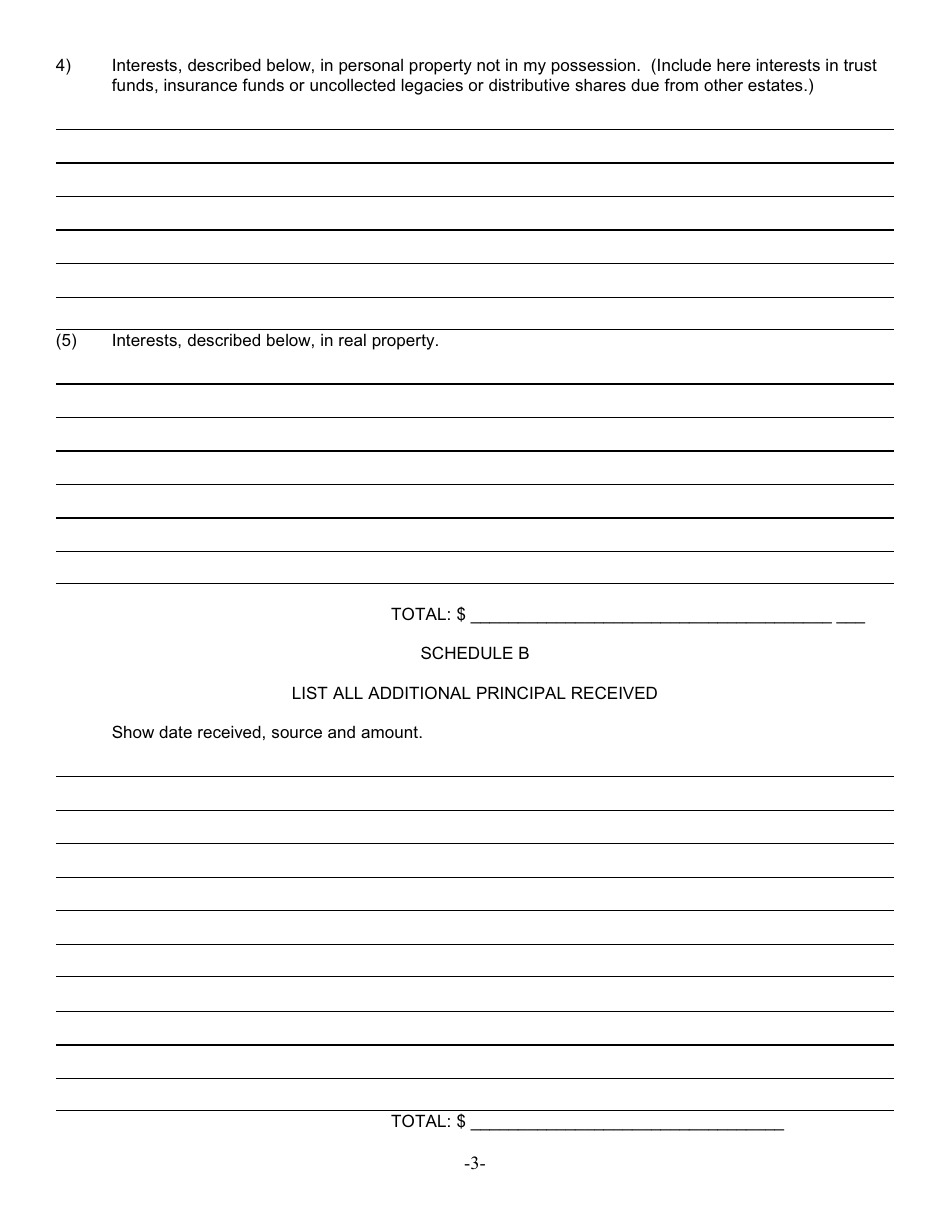 Form G-7B Annual Account of Bonded Guardian - New York, Page 3