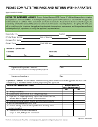Attest Experience Worksheet - Oregon, Page 3