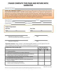 Industry Experience Worksheet - Oregon, Page 4