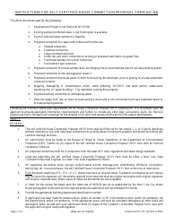 Document preview: Instructions for Form HC-04 Self Certified House Connection Proposal Form - New York City