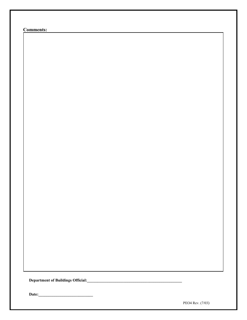 Form PEO4 Local Law 5 of 1973 Informational Checklist - New York City, Page 2