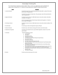 Document preview: Instructions for Form TR5 Technical Report: Pile Driving - New York City