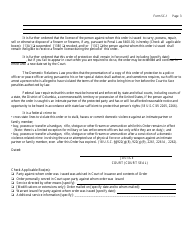 Form SC-1 Temporary Order of Protection - New York, Page 3