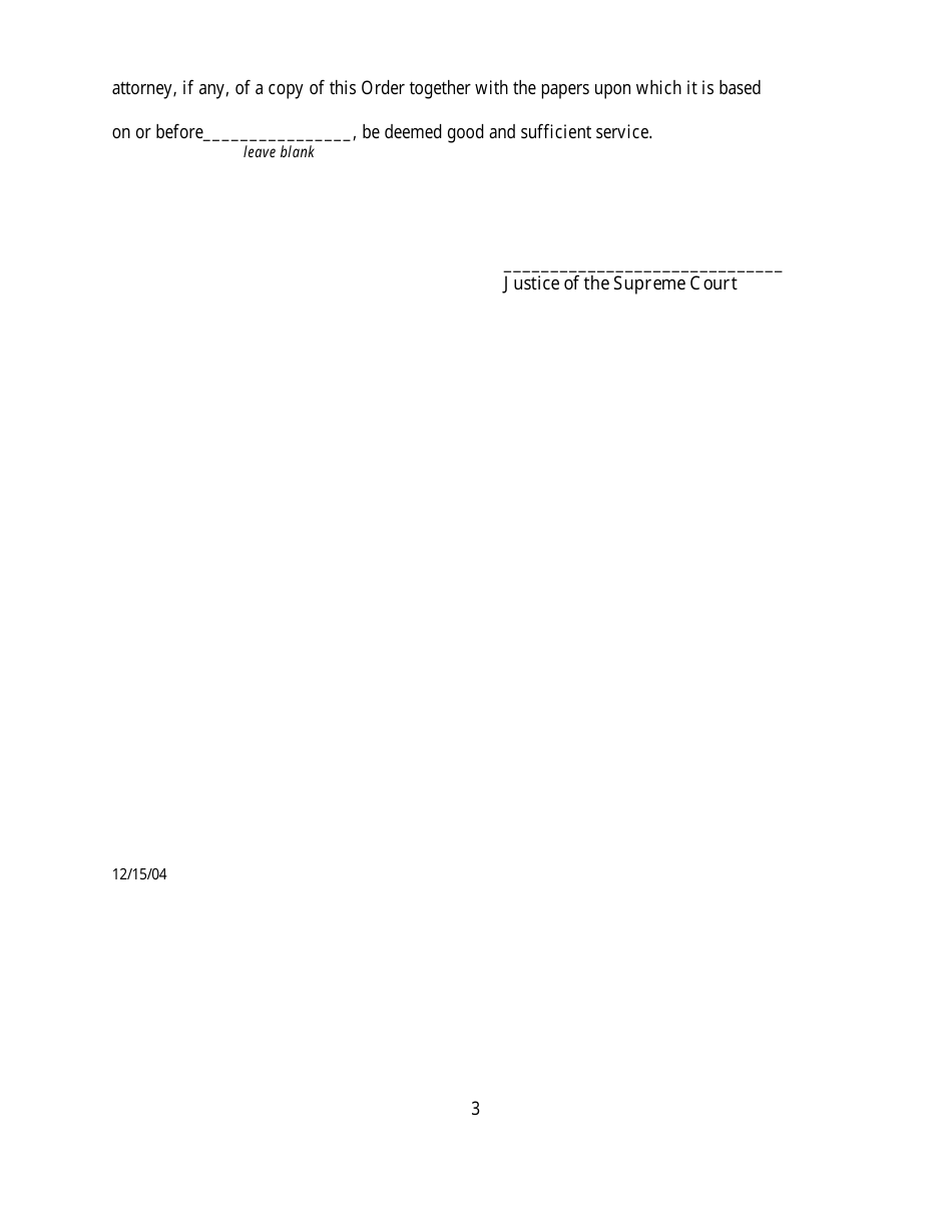 Order to Show Cause - New York, Page 3