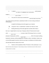 Affidavit in Support of Motion for Temporary Relief - New York, Page 2