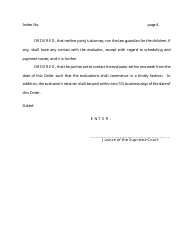 Order Appointing Forensic Evaluator for Custody Proceedings - New York, Page 4