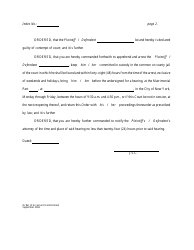 Order of Arrest and Commitment - New York, Page 2