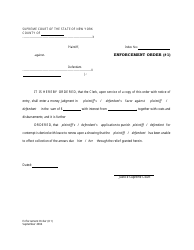 Document preview: Enforcement Order (#1) - New York