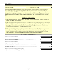 Form IT-NR Transfer Inheritance Tax Non-resident Decedent - New Jersey, Page 10