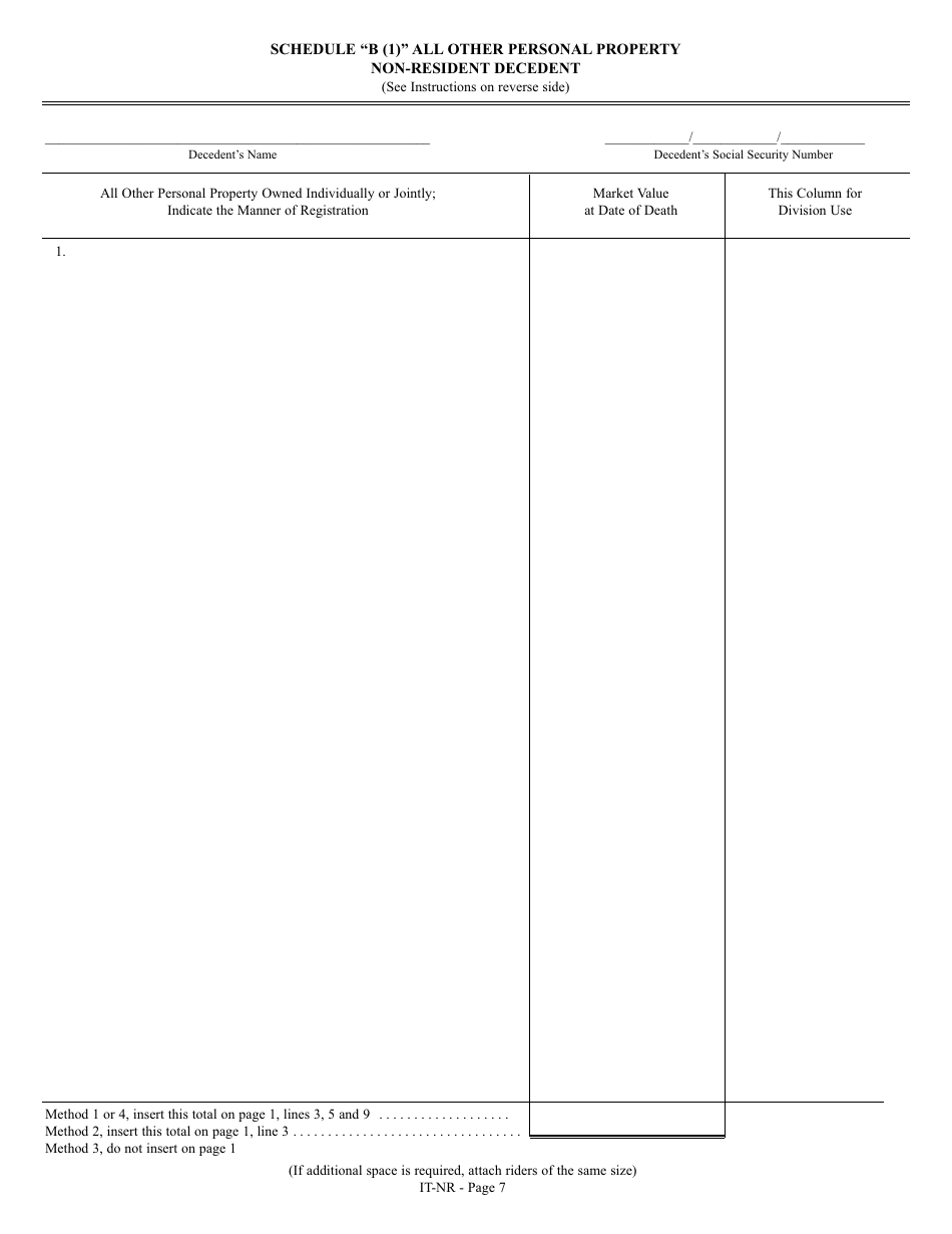 Form IT-NR Transfer Inheritance Tax Non-resident Decedent - New Jersey, Page 25