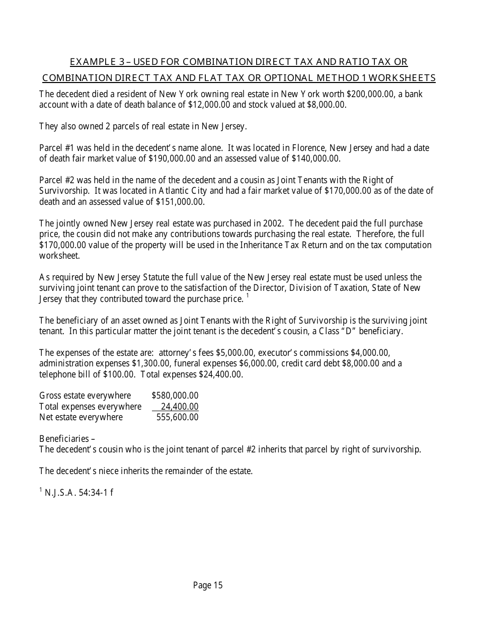 Form IT-NR Transfer Inheritance Tax Non-resident Decedent - New Jersey, Page 34