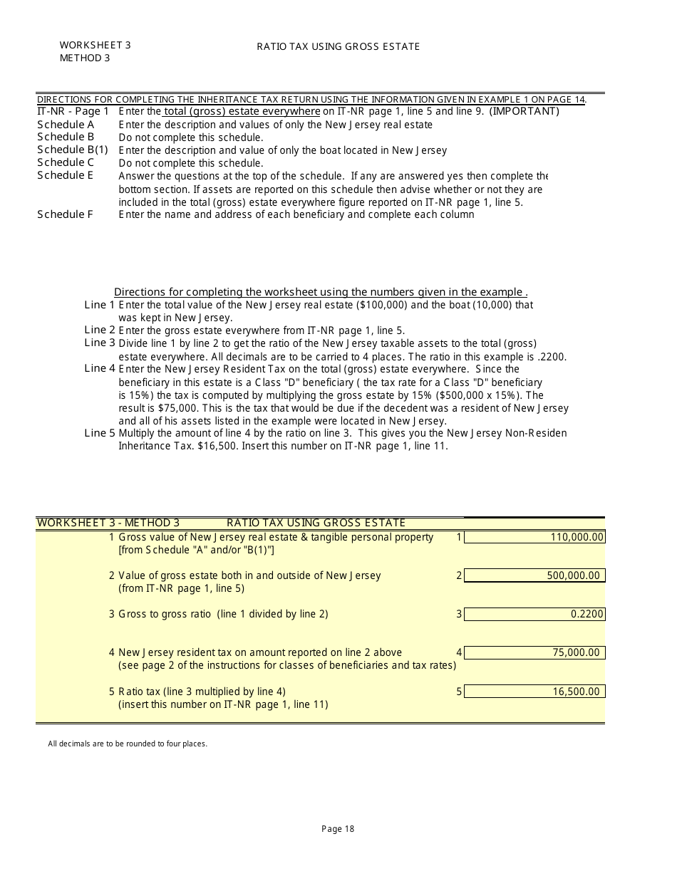 Form IT-NR Transfer Inheritance Tax Non-resident Decedent - New Jersey, Page 37