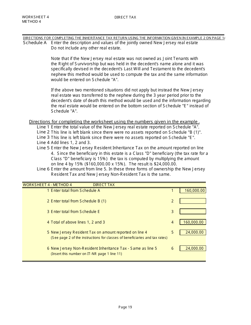 Form IT-NR Transfer Inheritance Tax Non-resident Decedent - New Jersey, Page 38