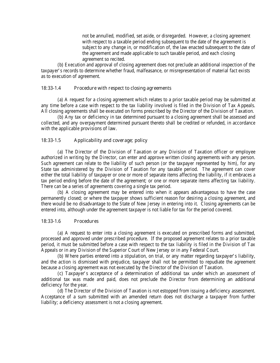 Form 906 Closing Agreement Request - New Jersey, Page 3