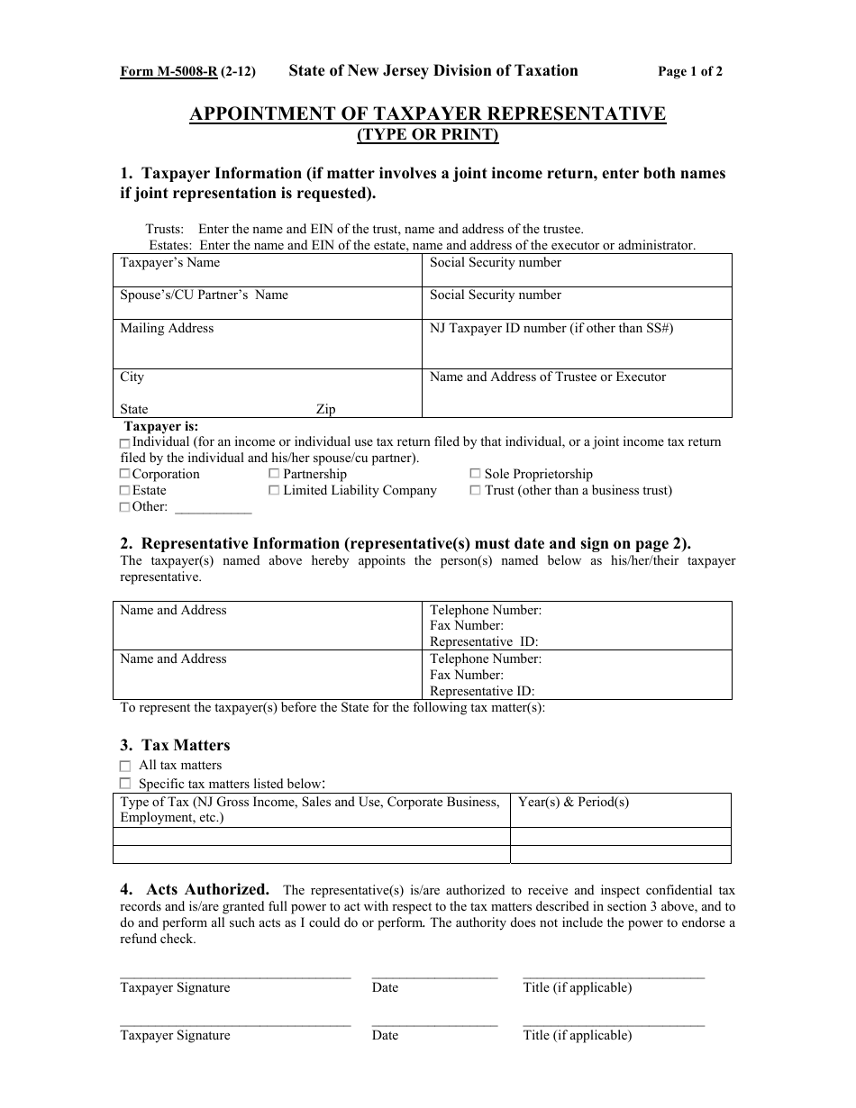 Form 906 Closing Agreement Request - New Jersey, Page 4