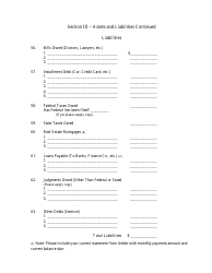 Financial Statement of Debtor - New Jersey, Page 4