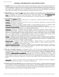 Form E/A-1 Application for Five-Year Exemption and/or Abatement - New Jersey, Page 2