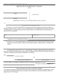 Document preview: Form AO88A Subpoena to Testify at a Deposition in a Civil Action