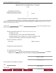 Document preview: Form AO106 Application for a Search Warrant