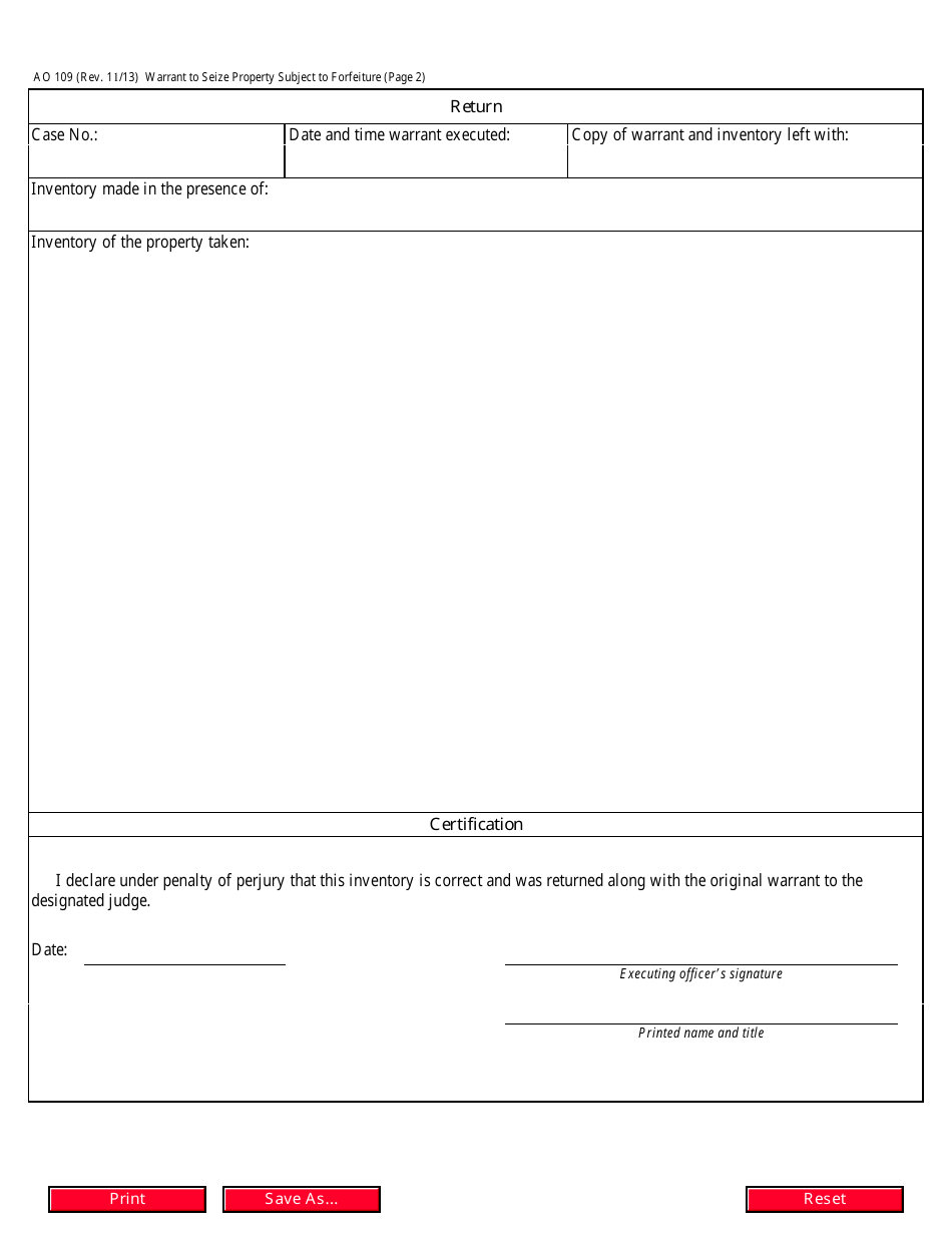 Form Ao109 Fill Out Sign Online And Download Fillable Pdf Templateroller 7325