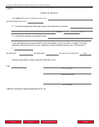 Form AO90 Subpoena to Testify at a Deposition in a Criminal Case, Page 2