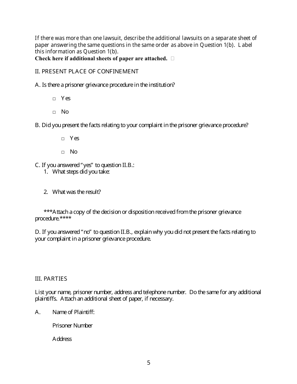 Civil Rights Complaint - Minnesota, Page 5