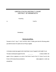 Notice of Appeal (Civil) - Minnesota
