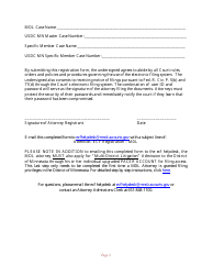 MDL Registration Form - Minnesota, Page 2