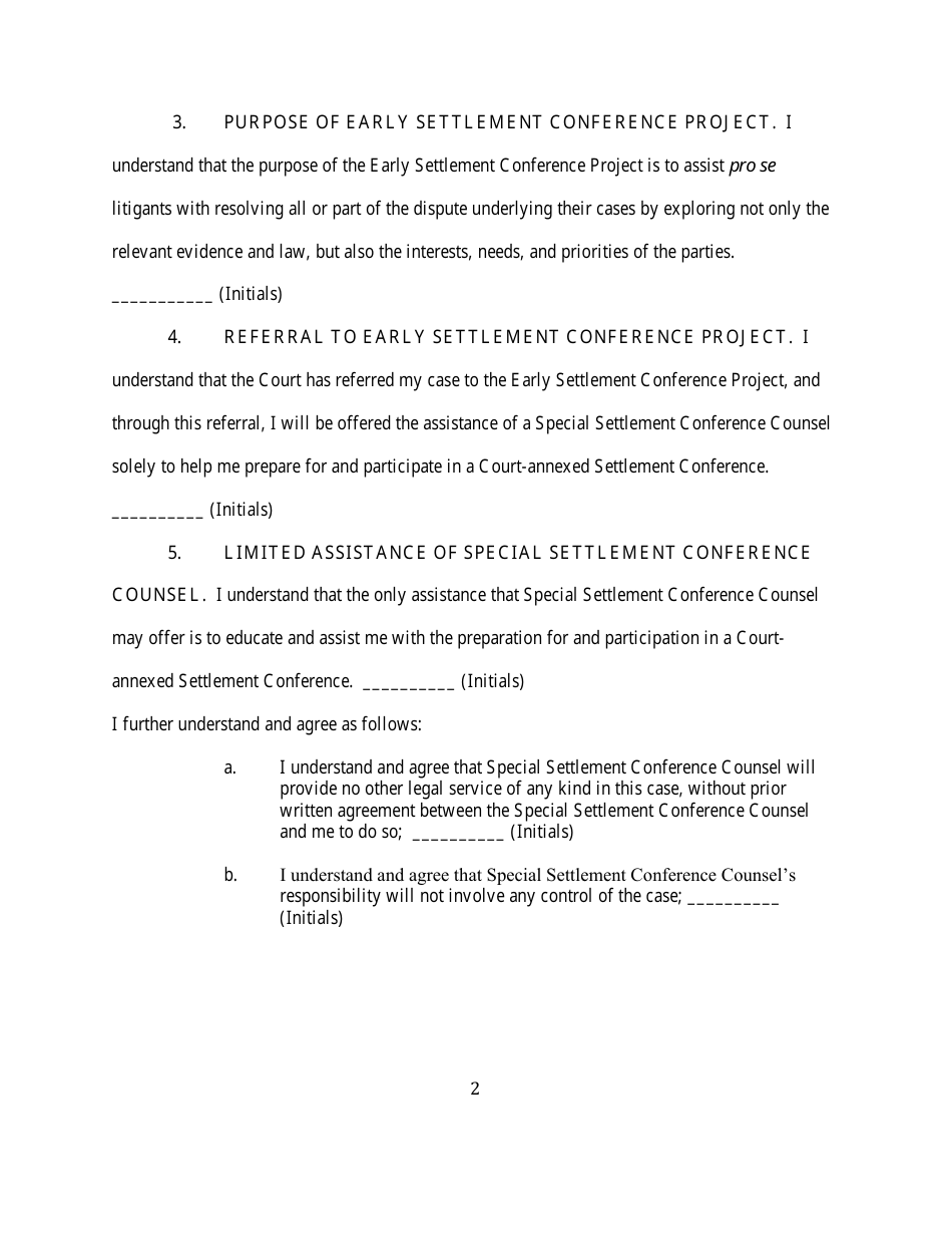 Declaration of the Pro Se Party - Minnesota, Page 2