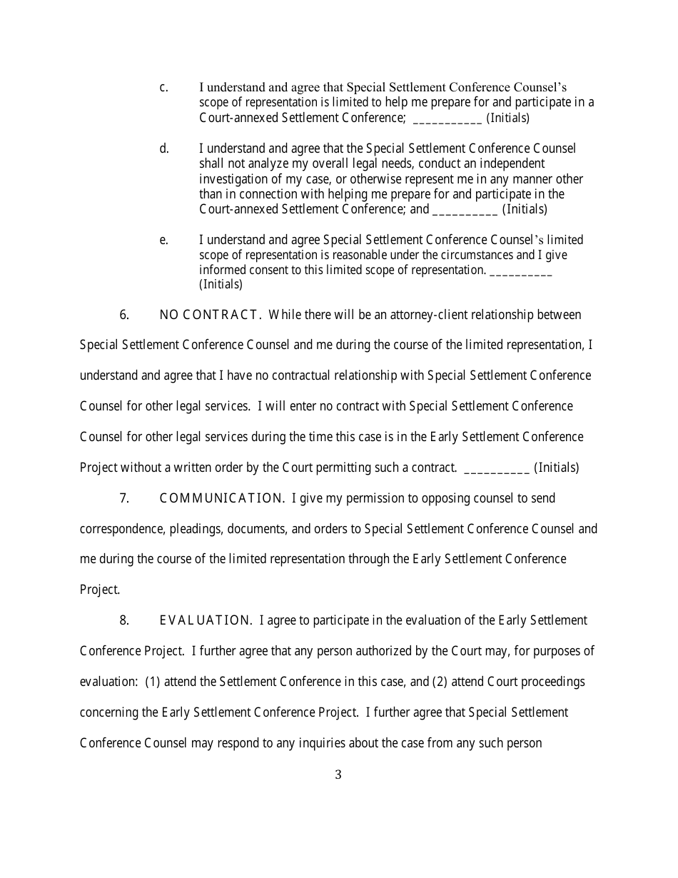 Declaration of the Pro Se Party - Minnesota, Page 3