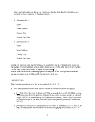 Employment Discrimination Complaint - Minnesota, Page 2