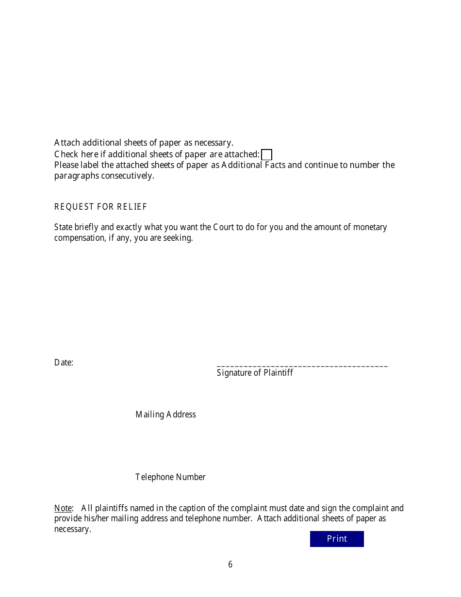 Employment Discrimination Complaint - Minnesota, Page 6