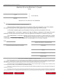 Document preview: Form AO399 Waiver of the Service of Summons