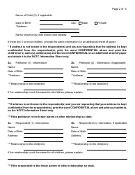 General Form 17 Petition for Custody/Visitation - Nassau County, New York, Page 2