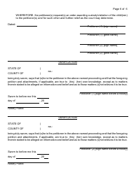 General Form 17 Petition for Custody/Visitation - Nassau County, New York, Page 6