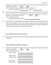General Form 41/8A Petition for Enforcement/Violation of an Order of Custody/Visitation - Nassau County, New York, Page 4