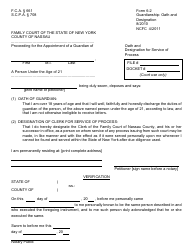 Form 6-2 &quot;Oath and Designation for Service of Process&quot; - Nassau County, New York