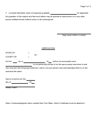 Form 6-4 Guardianship- Waiver of Process, Renunciation, and Consent - Nassau County, New York, Page 2